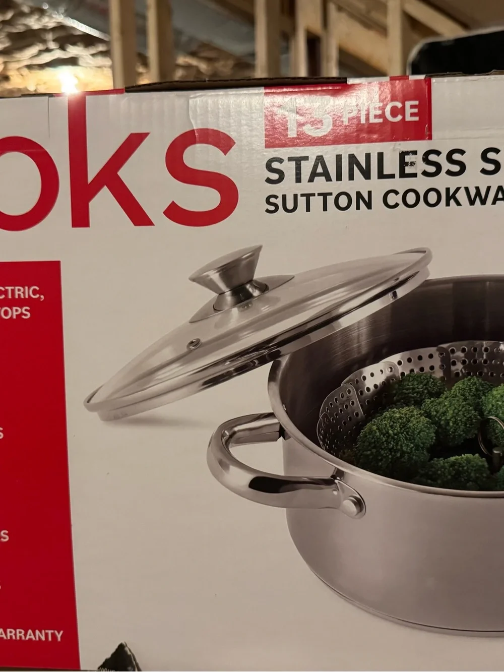 Cooks 13pc Stainless Steel Sutton Cookware Set (new)